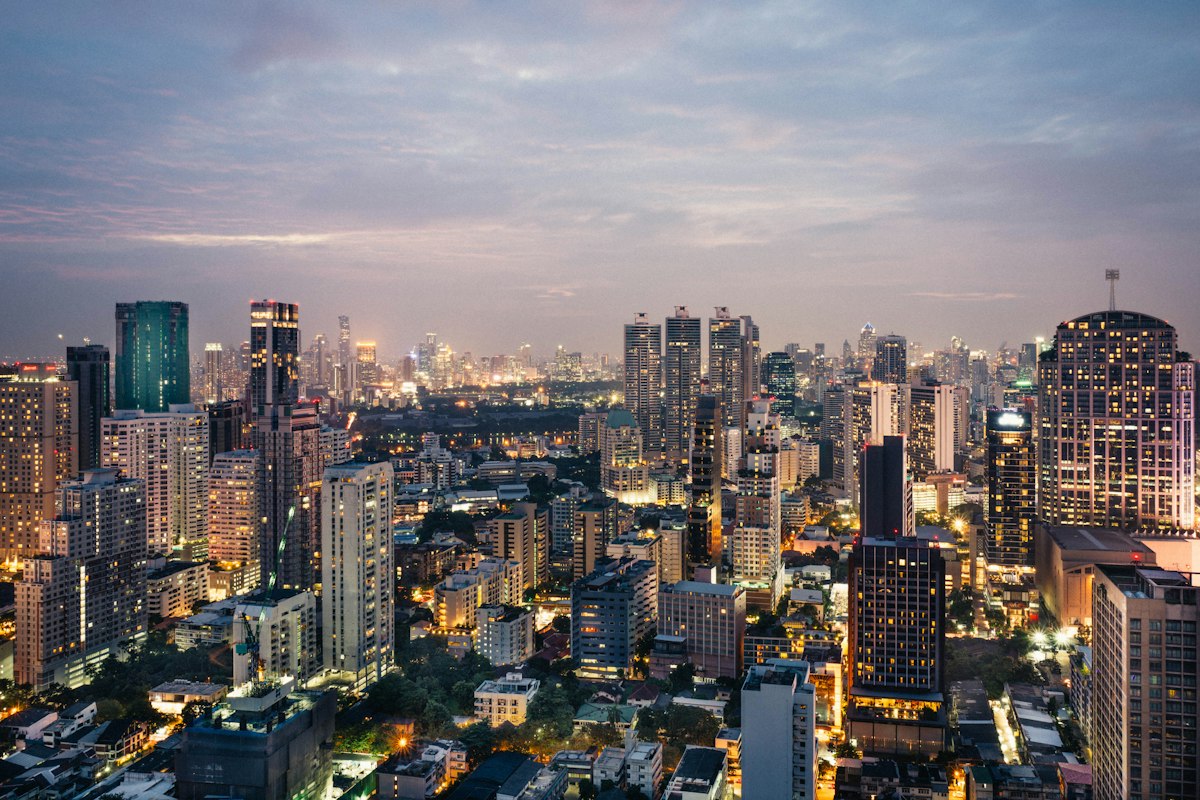 Bangkok city skyline